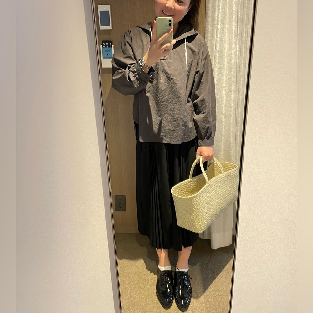 Black Pleated Skirt